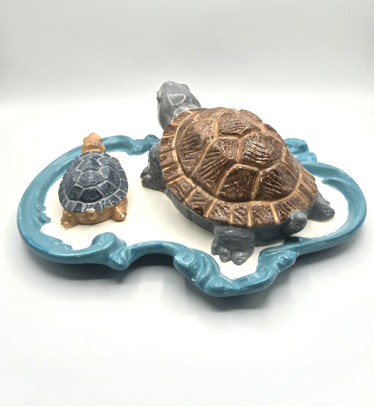 Süße Deko Schildkröten aus Keramik mit Schale