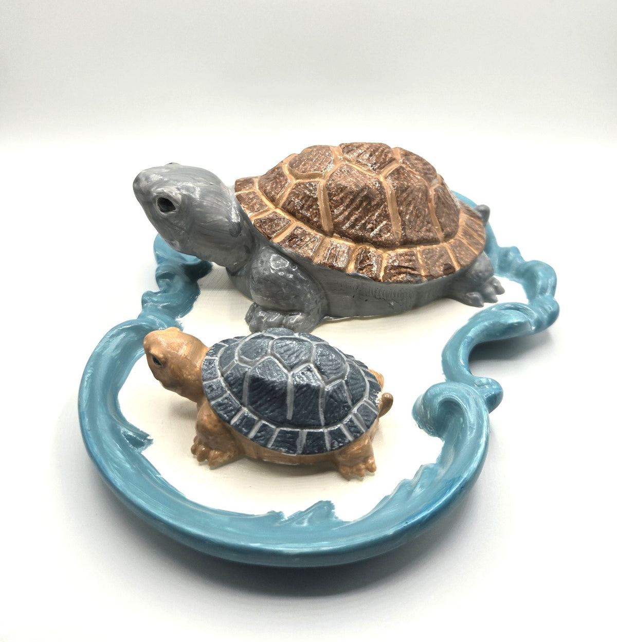 Süße Deko Schildkröten aus Keramik mit Schale
