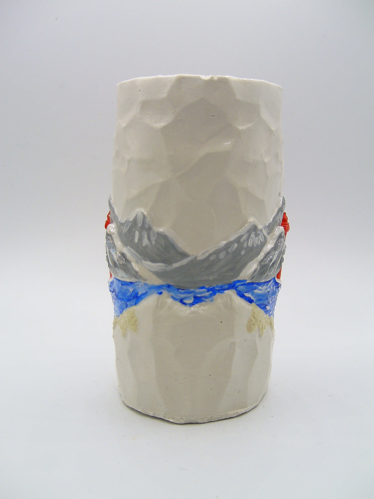 Gips-Vase Leuchtturm von oben