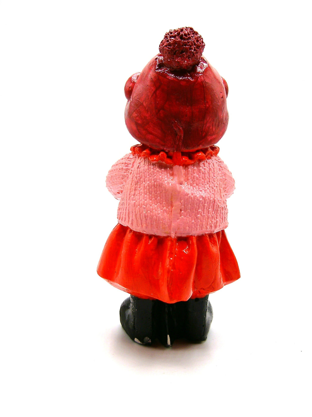 Weihnachtsbär Mädchen von hinten