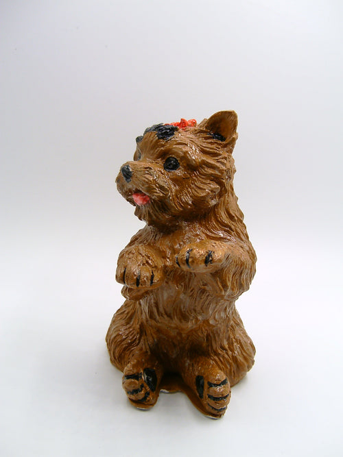Yorkshire Terrier Dekofigur schräg von vorne links