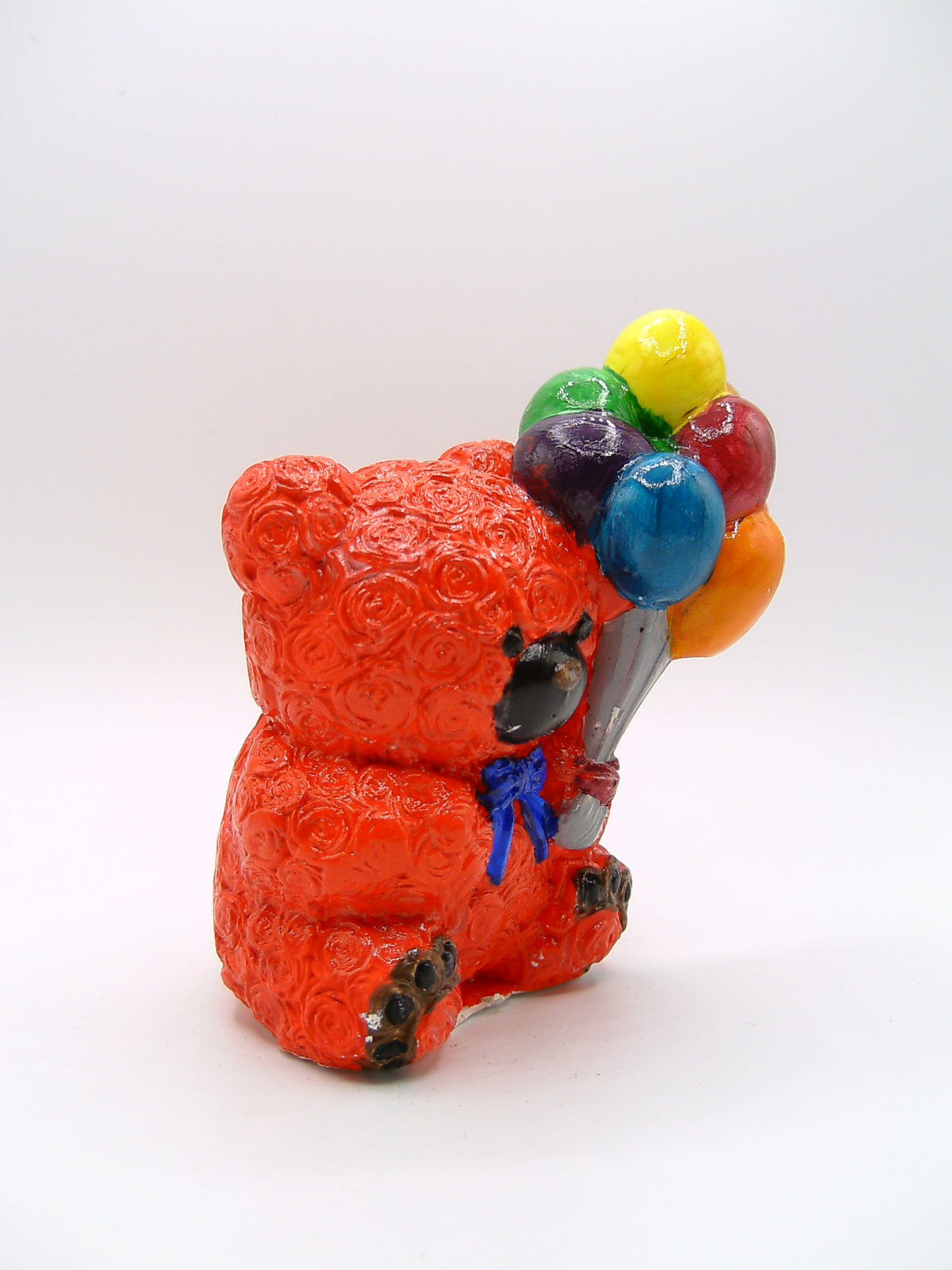Rosenbär mit Luftballons seitlich rechts