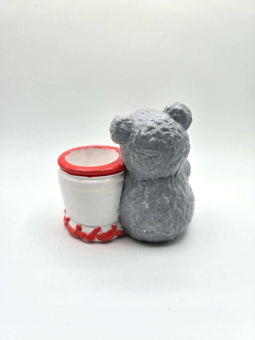 Teddy Kerzenhalter von hinten
