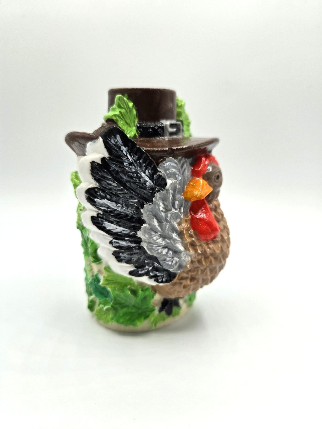 Truthahn Figur von der Seite links