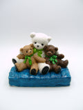 Drei Teddybären Figur von vorne